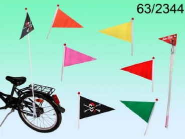 Fahrradflagge mit Haltestab 100 cm