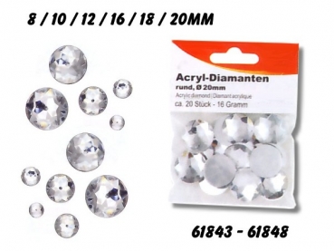 Acryl-Diamanten diverse Größen