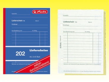HERLITZ Lieferscheinbuch A6