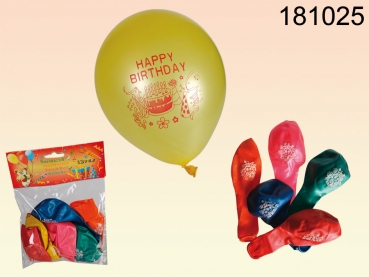 Luftballons "HAPPY BIRTHDAY"