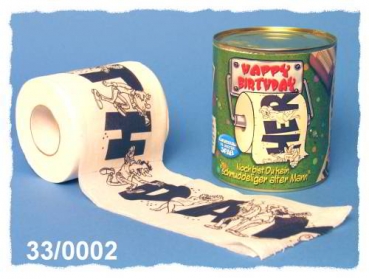 Toilettenpapier in Dose "Herzlichen Glückwunsch"