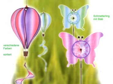 Windspiel Ballon oder Schmetterling