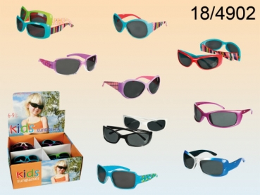 Kindersonnenbrille UV400 sortiert, für Kinder von 6 bis 9 Jahre