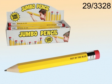 JUMBO-Bleistift mit Radierer, ca. 40 cm lang
