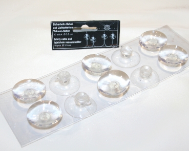 Saugnäpfe für Lichterketten 10er-Blisterpack d=37 mm