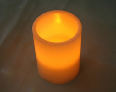 Echtwachs-LED-Kerze 10 cm