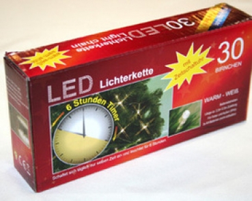 LED-Lichterkette 30 Lichter mit Timer