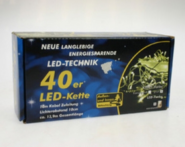 LED-Lichterkette 40 Lichter mit Trafo