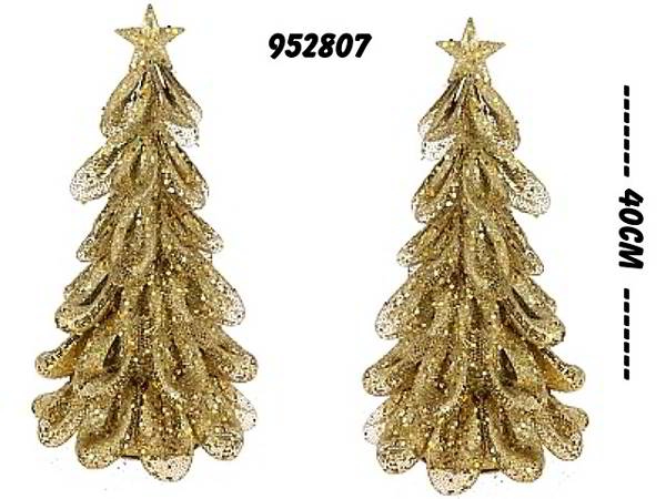 Deko-Weihnachtsbaum mit Goldglitter