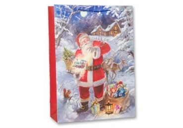 JUMBO-Geschenktragetasche Weihnachtsmann