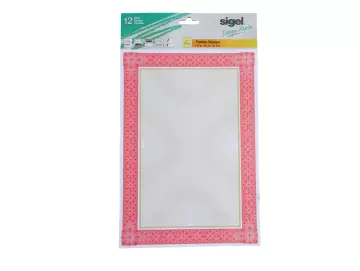 Designpapier rot 11er-Packung edles Design DP494 SIGEL