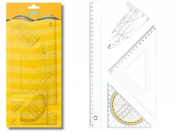 Geometrieset / Linealset / Zeichengarnitur für Schule