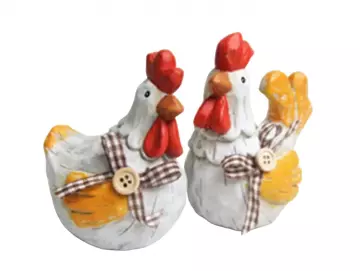 Dekofigur Hahn und Henne