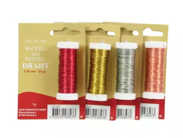 Basteldraht 0,35mm div. Farben