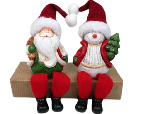 Kantensitzer mit Fellmütze und Schlenkerbeinen