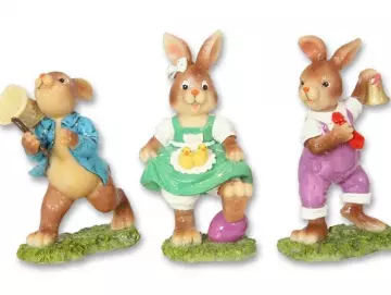 Lustige Osterfiguren aus Steinharz