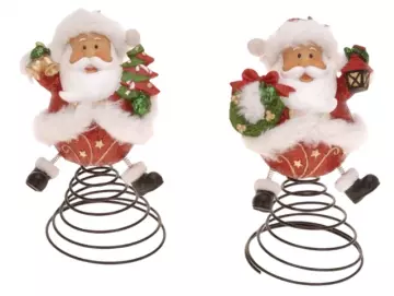 Weihnachtsmann auf Spiralfeder