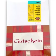 GUTSCHEIN-Karten 25er-Packung mit Innentext SIGEL