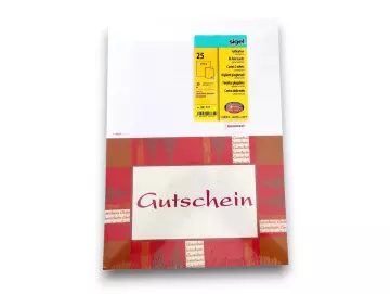 GUTSCHEIN-Karten 25er-Packung mit Innentext SIGEL