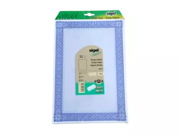 Designpapier blau 12er-Packung edles Design DP494 SIGEL