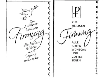 Zur Firmung Glückwunschkarte 2er-Set
