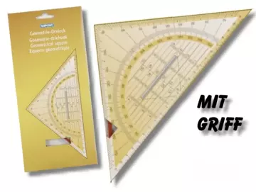 Geometriedreieck mit Halter groß