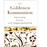Goldene Kommunion Glückwunschkarte