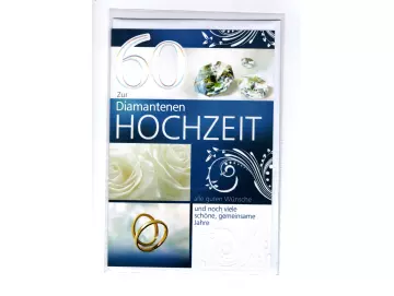 Diamantene Hochzeit (60) Glückwunschkarte