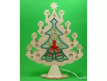 Klöppelbrief großen Lichterbaum 46cm