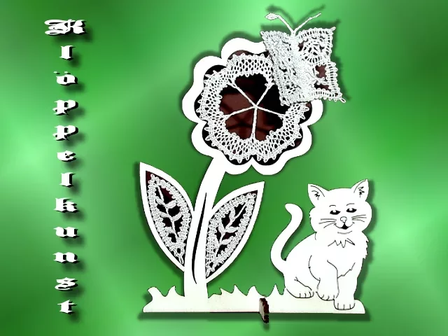 Klöppelbrief für Blumen-Serie