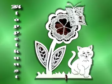 Klöppelbrief für Blumen-Serie