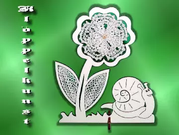 Klöppelbrief für Blumen-Serie