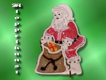 Klöppelbrief für Aufsteller Weihnachtsmann