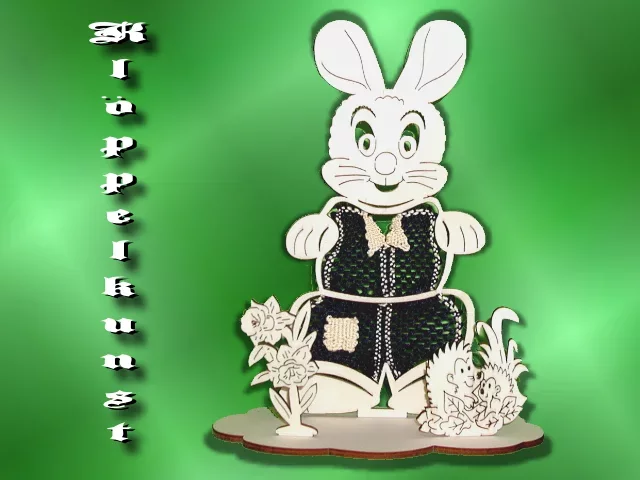 Klöppelbrief für Hasenmann-Aufsteller