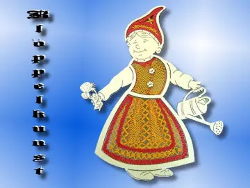 Klöppelbrief für Fensterbild Zwergenfrau