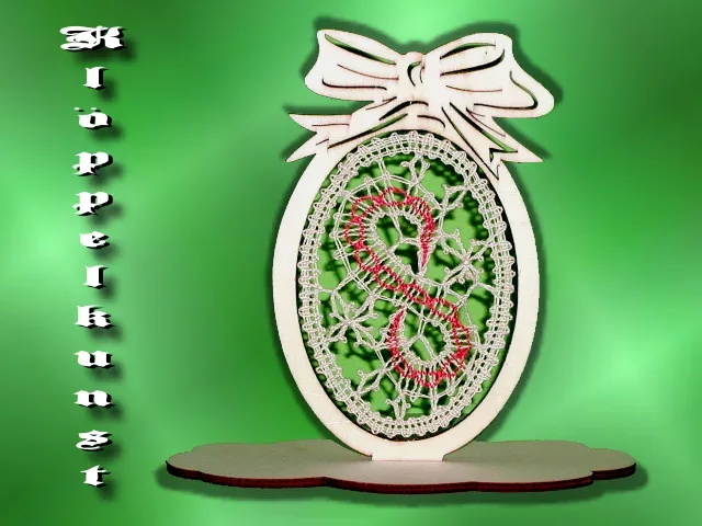 Klöppelbrief für Osterei-Aufsteller