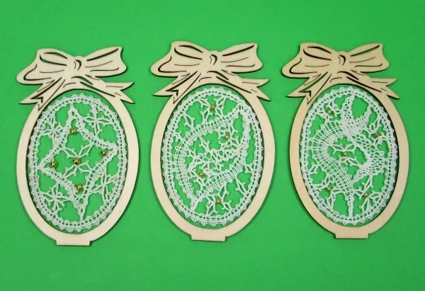 Klöppelbrief für Osterei-Aufsteller