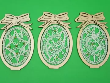 Klöppelbrief für Osterei-Aufsteller