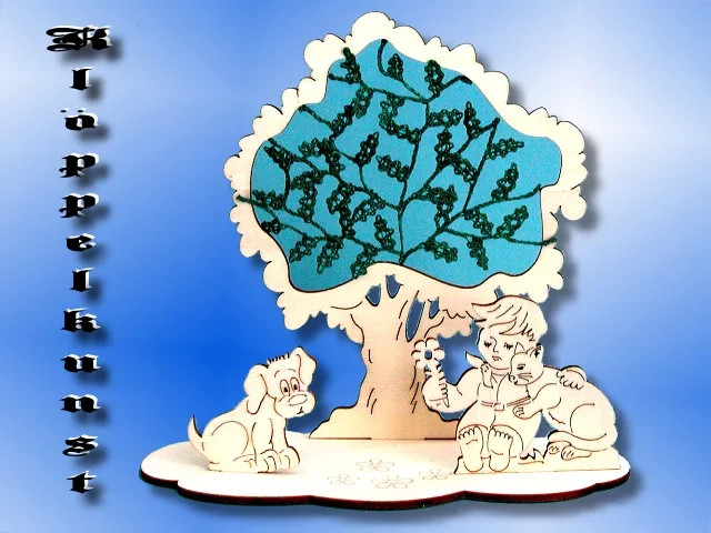 Klöppelbrief für Stecksystem Sommerbaum