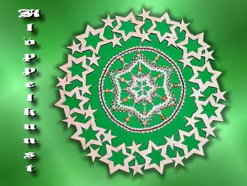 Klöppelbrief für Sternenring 23cm