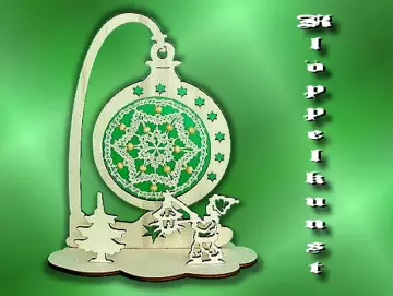 Klöppelbrief für Stecksystem Kugelständer