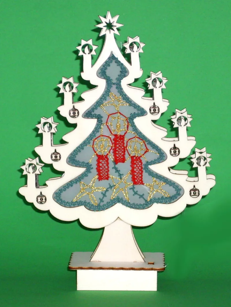 Klöppelbrief für Lichterbaum 23cm