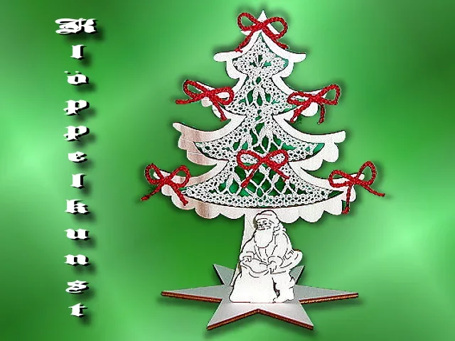 Klöppelbrief für Stecksystem Weihnachtsbaum