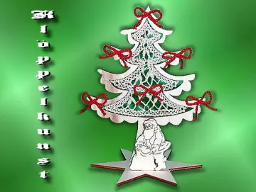 Klöppelbrief für Stecksystem Weihnachtsbaum