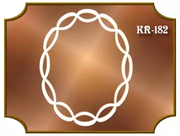 Klöppelrahmen Ovalrahmen Eiform