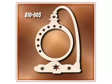 Klöppelrahmen Aufsteller Weihnachtskugel