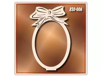 Klöppelrahmen Aufsteller Osterei mit Schleife