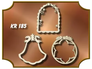 Klöppelrahmen Baumbehang 3er-Set