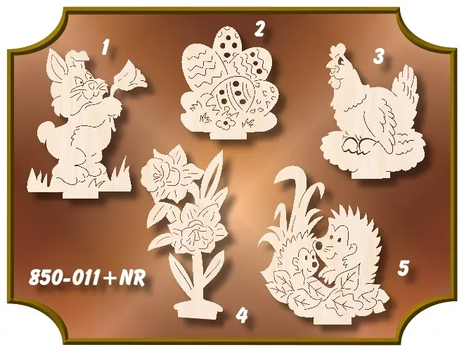 Steckfiguren Ostern für Klöppelrahmen