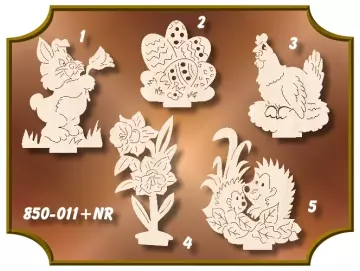 Steckfiguren Ostern für Klöppelrahmen